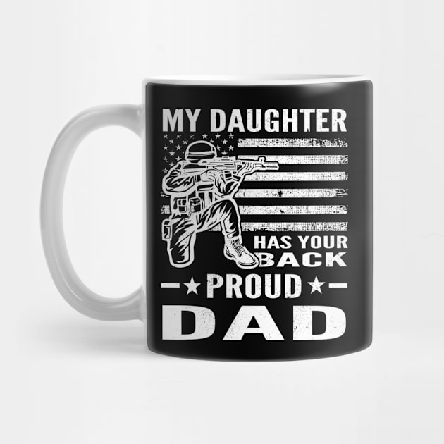 My Daughter Has Your Back Proud Dad Combat by CoffeeandTeas